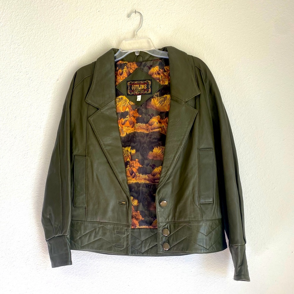 OUTLAW Leather Fashions, Genuine Leather Coat